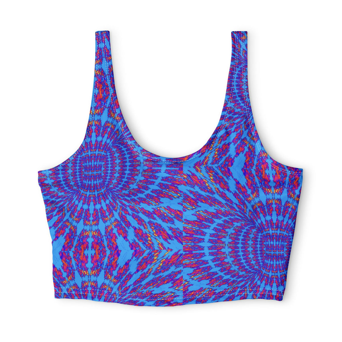 Tie-Dye Blue & Purple — Matching Sports Bra (Big Print)