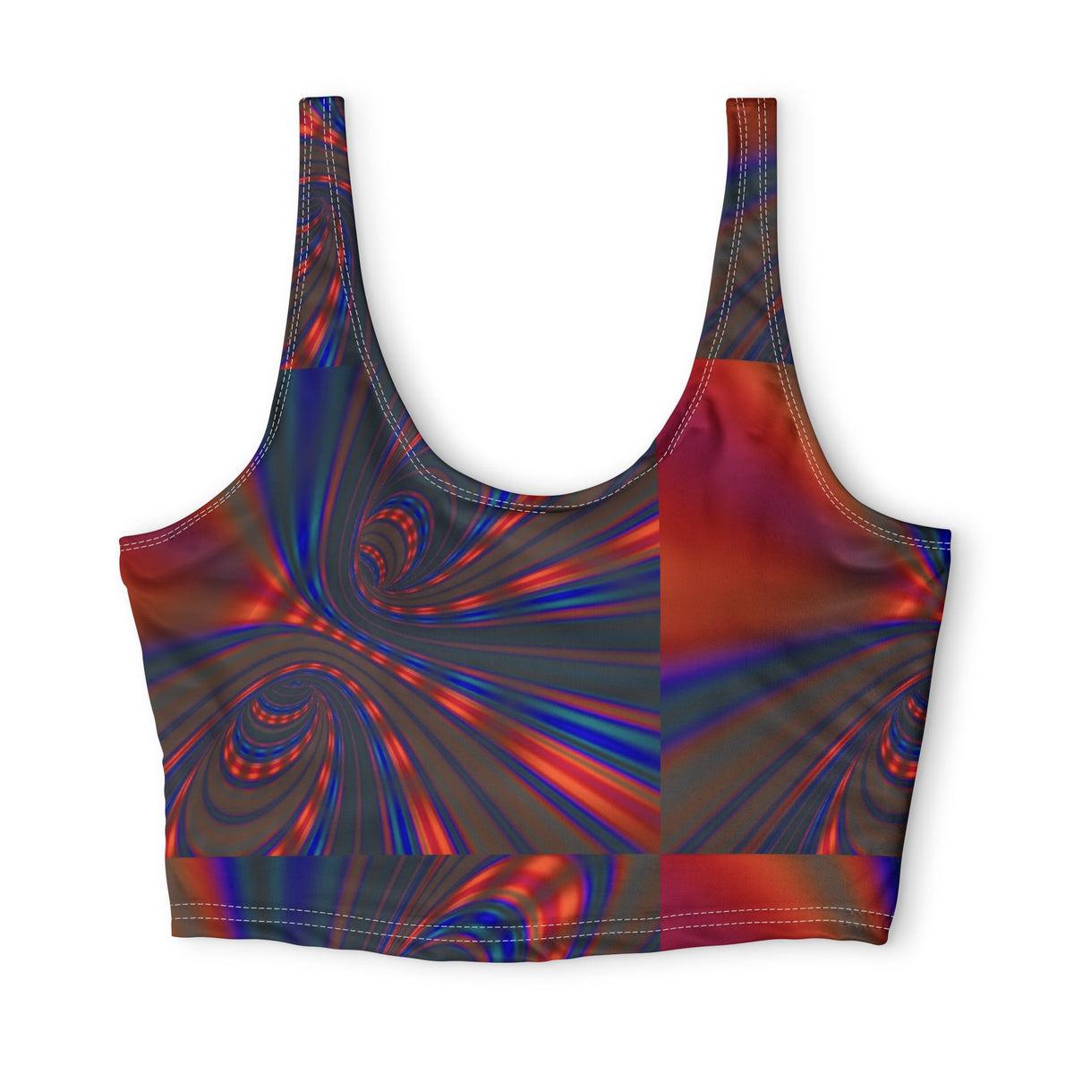 Rainbow Swirl — Matching Sports Bra (Small Print)