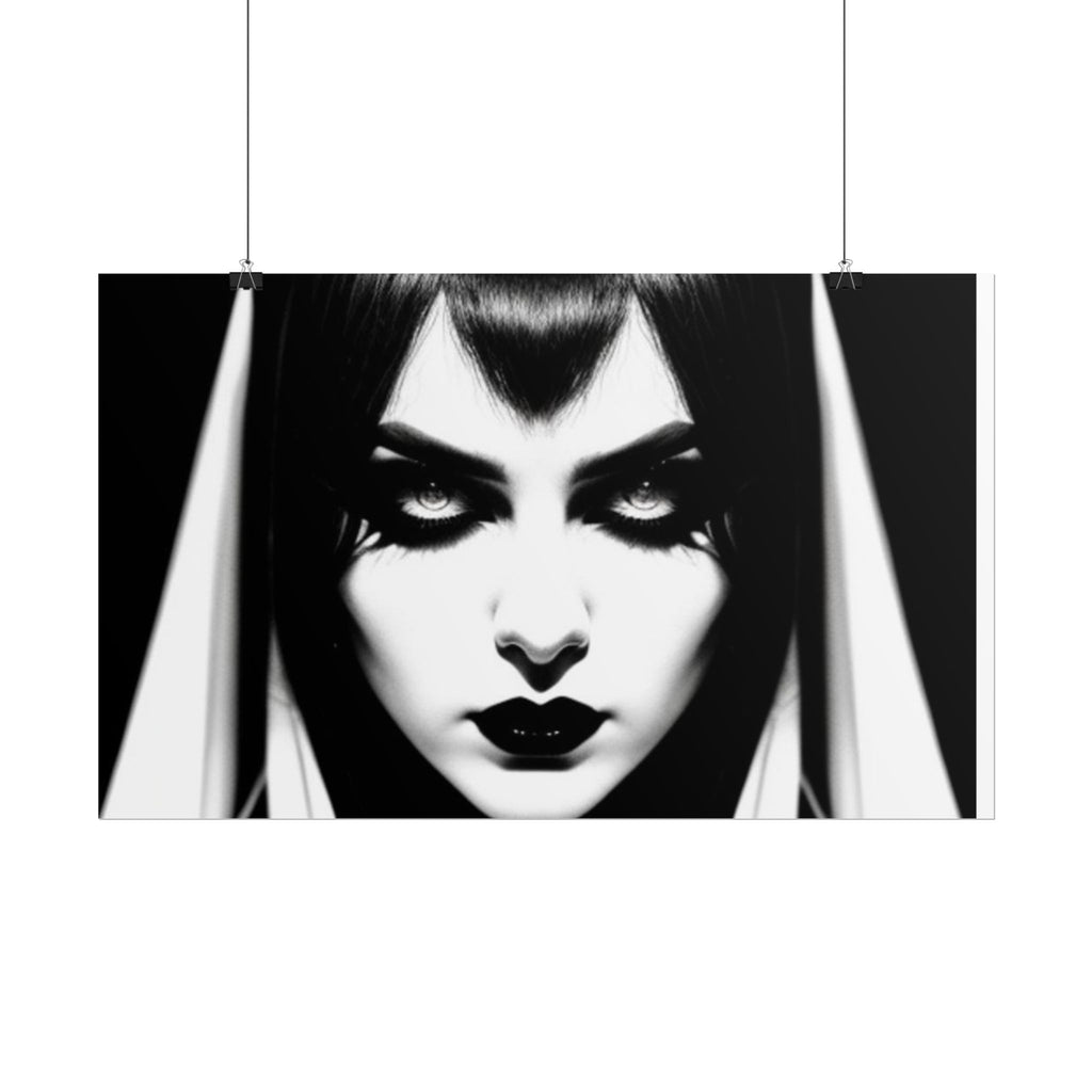 Gothic Vampire Woman Rolled Poster