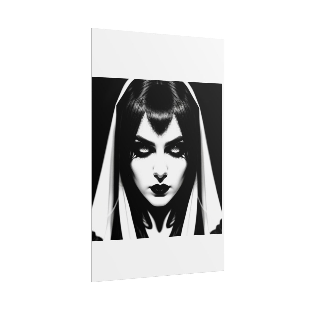 Gothic Vampire Woman Rolled Poster