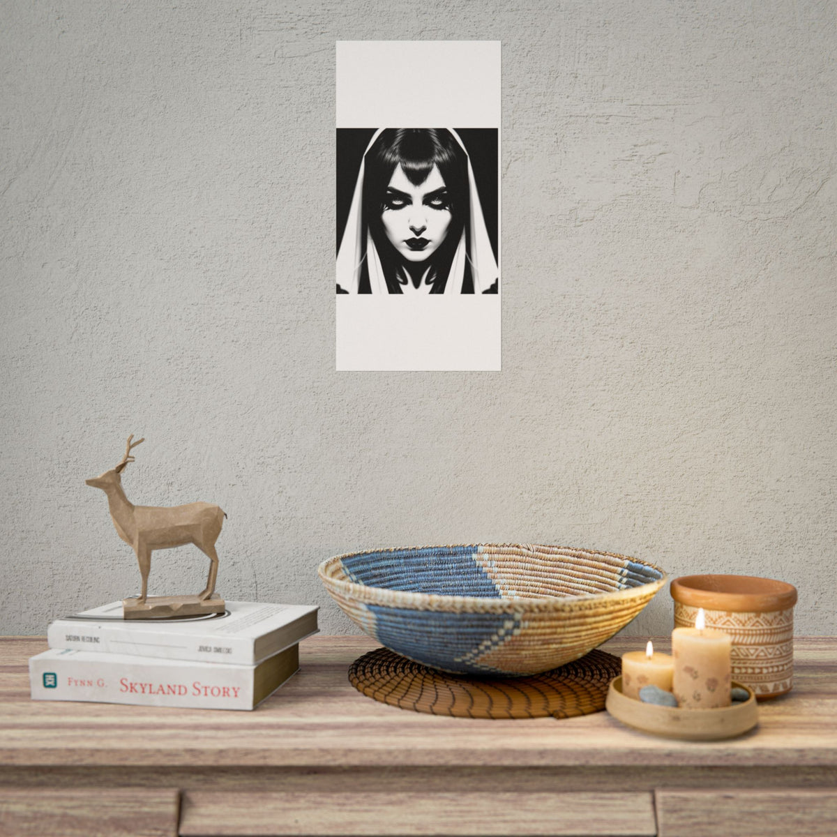 Gothic Vampire Woman Rolled Poster