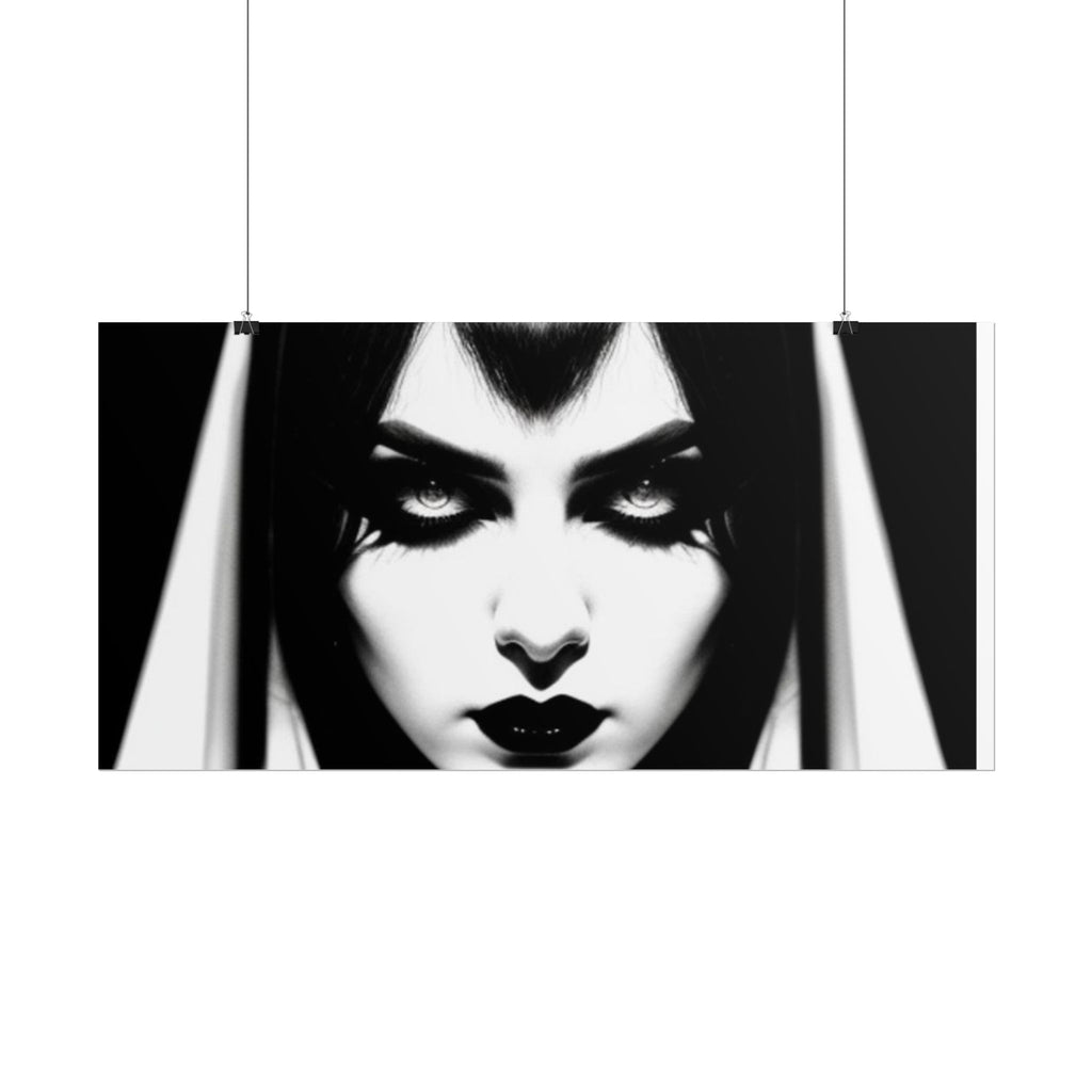 Gothic Vampire Woman Rolled Poster