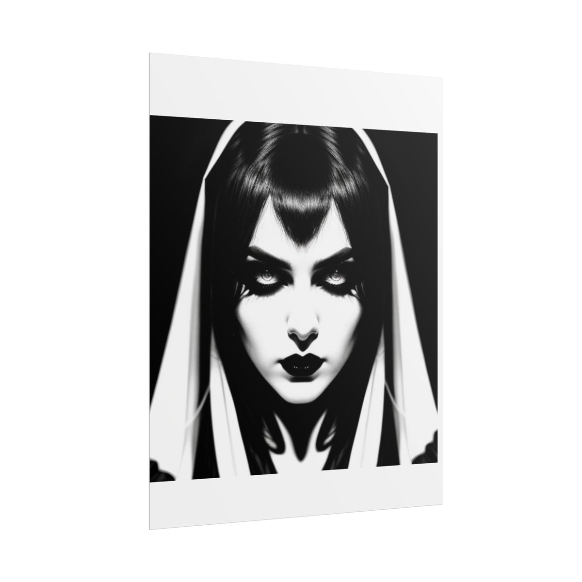 Gothic Vampire Woman Rolled Poster