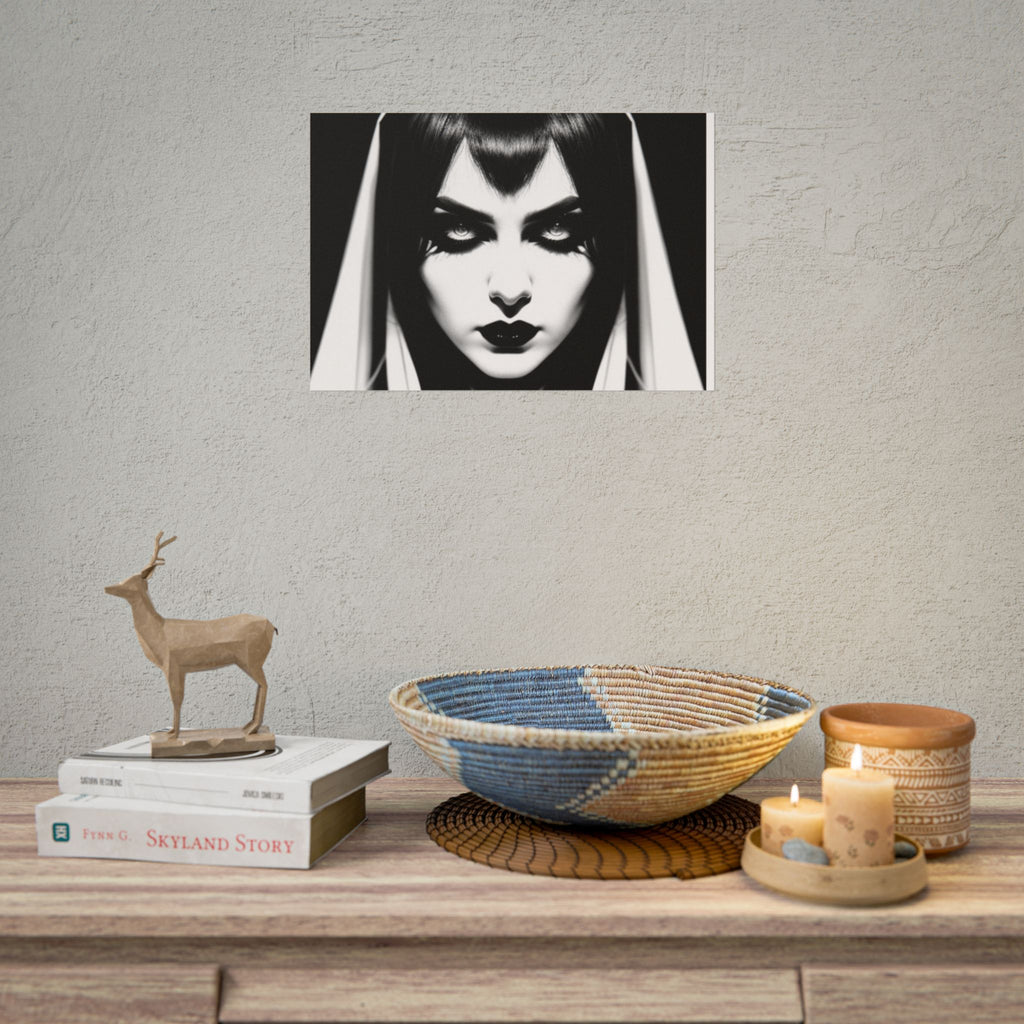 Gothic Vampire Woman Rolled Poster