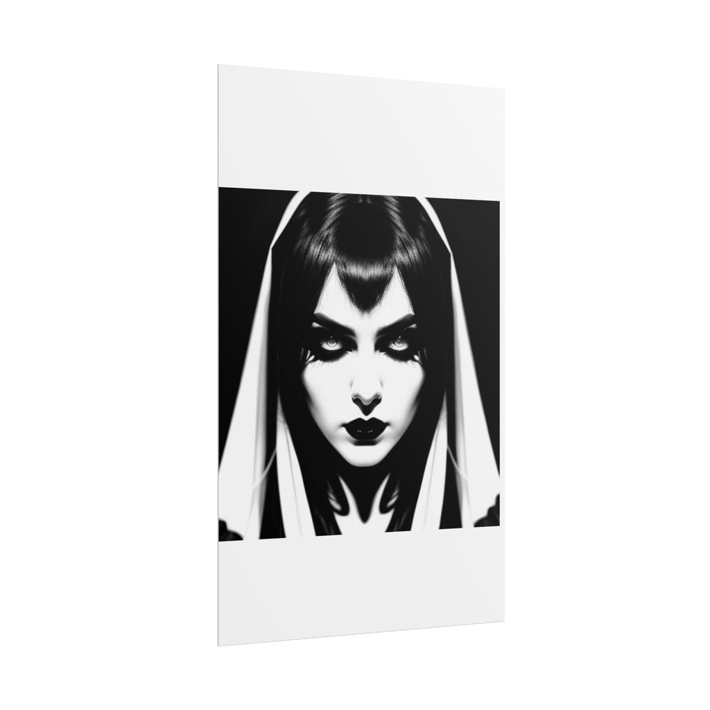 Gothic Vampire Woman Rolled Poster