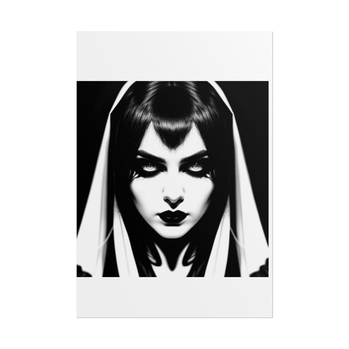 Gothic Vampire Woman Rolled Poster