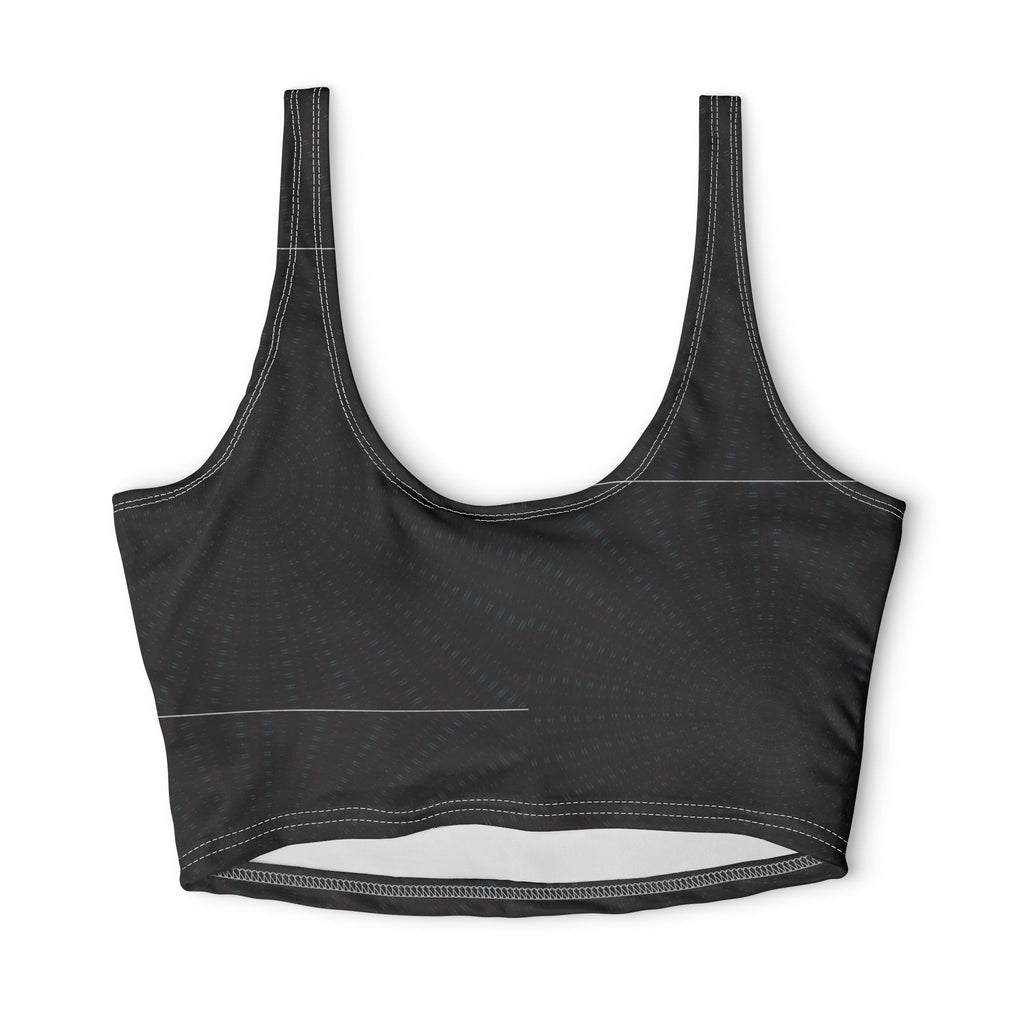 Black Geo Dot — Matching Sports Bra (Big Print)