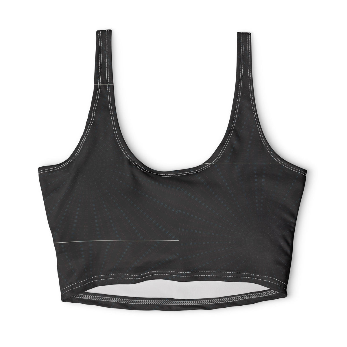 Black Geo Dot — Matching Sports Bra (Big Print)