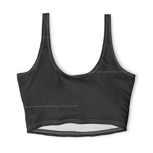 Black Geo Dot — Matching Sports Bra (Big Print)