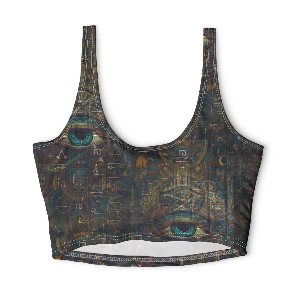 Egyptian Eye — Matching Sports Bra (Big Print)