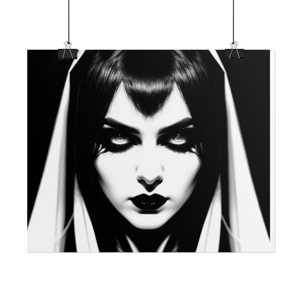 Gothic Vampire Woman Rolled Poster