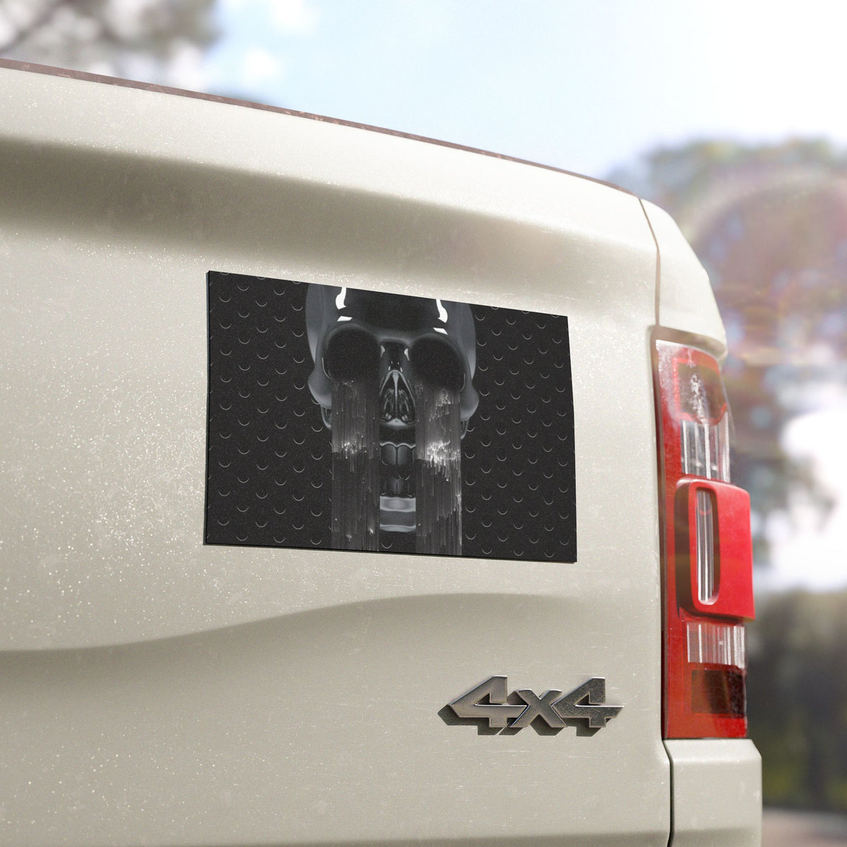 Gothic Skull Car Magnet