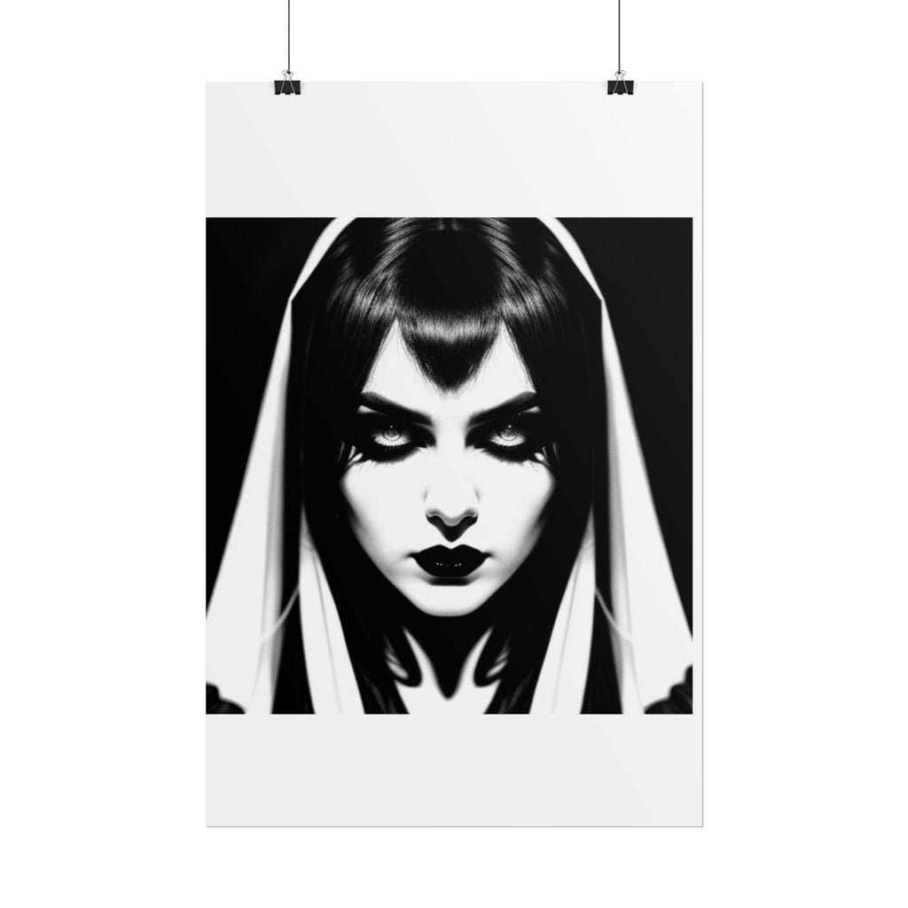 Gothic Vampire Woman Rolled Poster