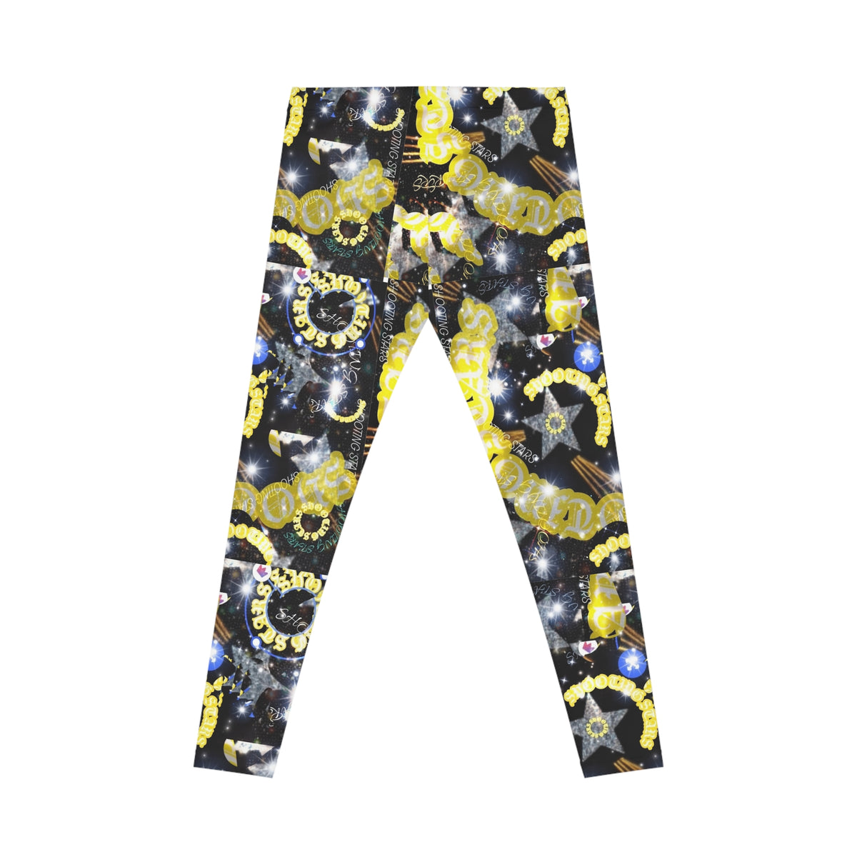 Galaxy Gold Chain Leggings — Women's All-Over Print Fashion Leggings