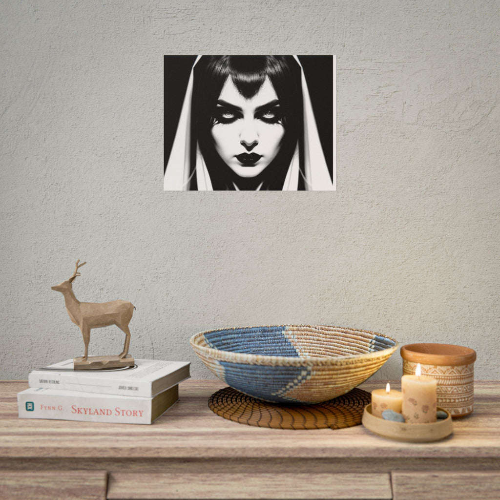 Gothic Vampire Woman Rolled Poster