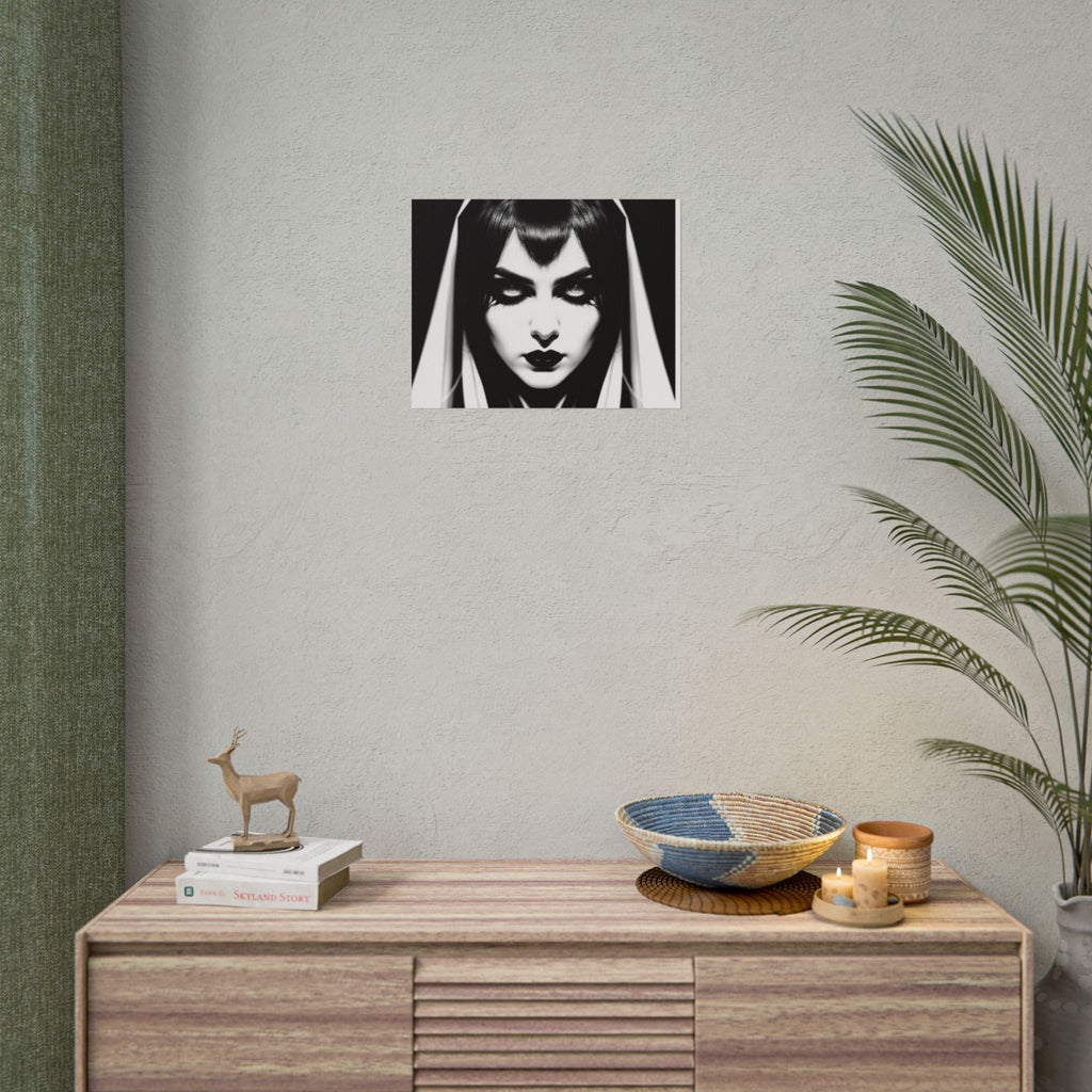 Gothic Vampire Woman Rolled Poster