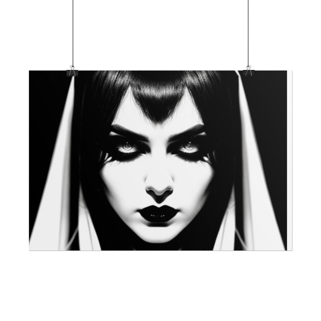 Gothic Vampire Woman Rolled Poster