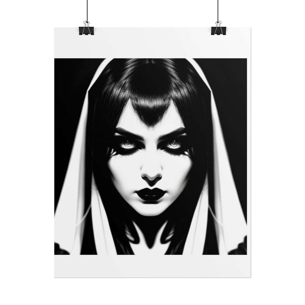 Gothic Vampire Woman Rolled Poster