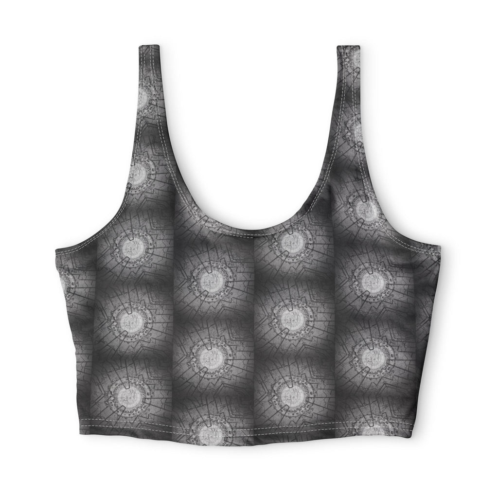 Mandala Grey — Matching Sports Bra (Big Print)