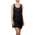 Racerback Dress — Dark Tie-Dye Heart Pattern