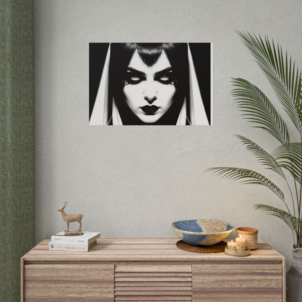 Gothic Vampire Woman Rolled Poster