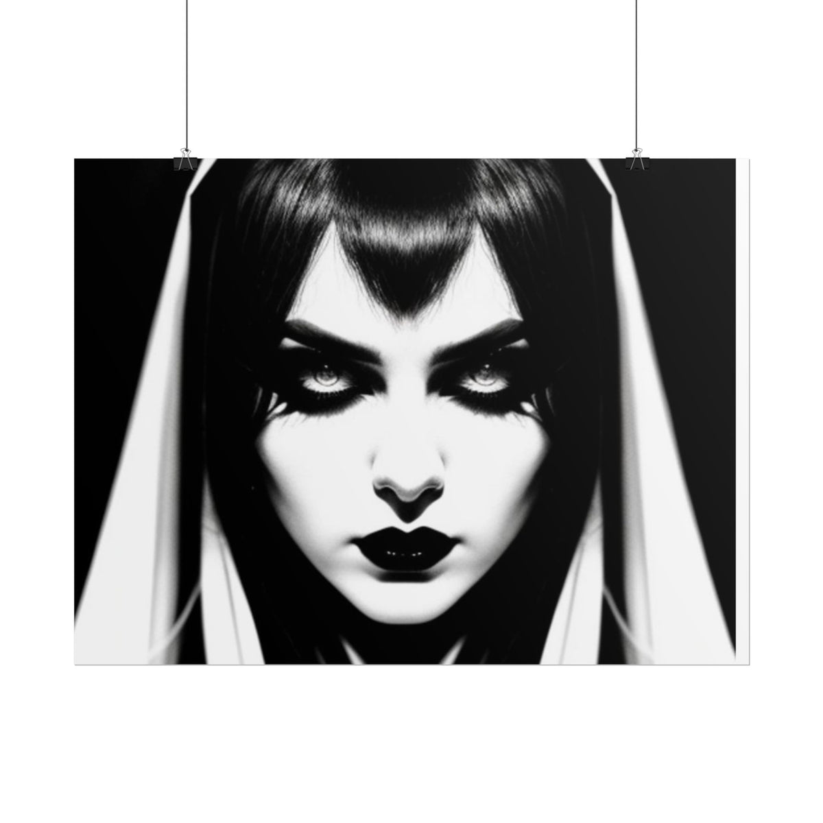 Gothic Vampire Woman Rolled Poster