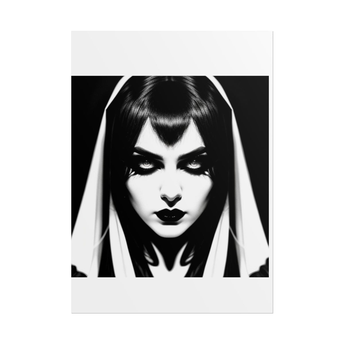 Gothic Vampire Woman Rolled Poster