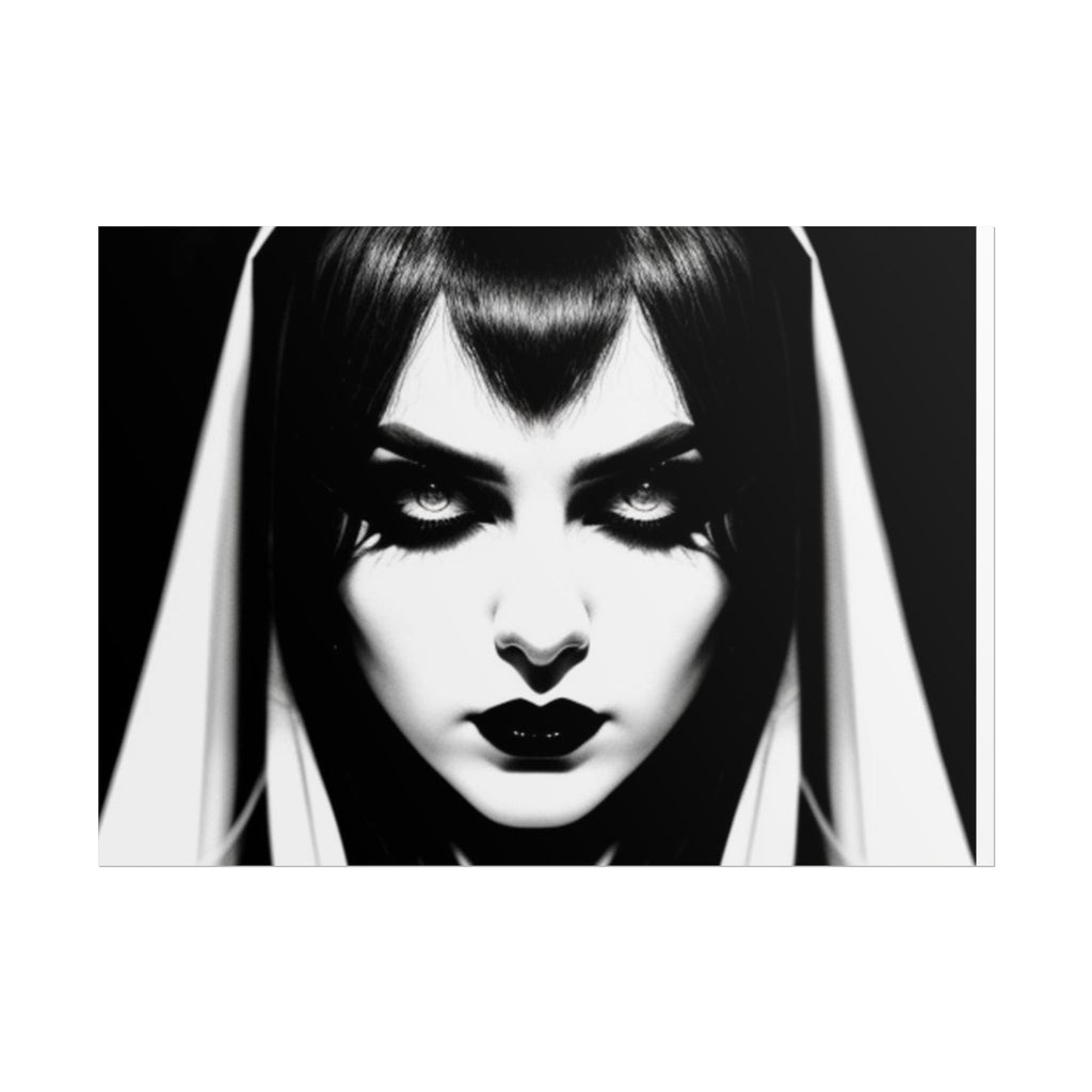 Gothic Vampire Woman Rolled Poster