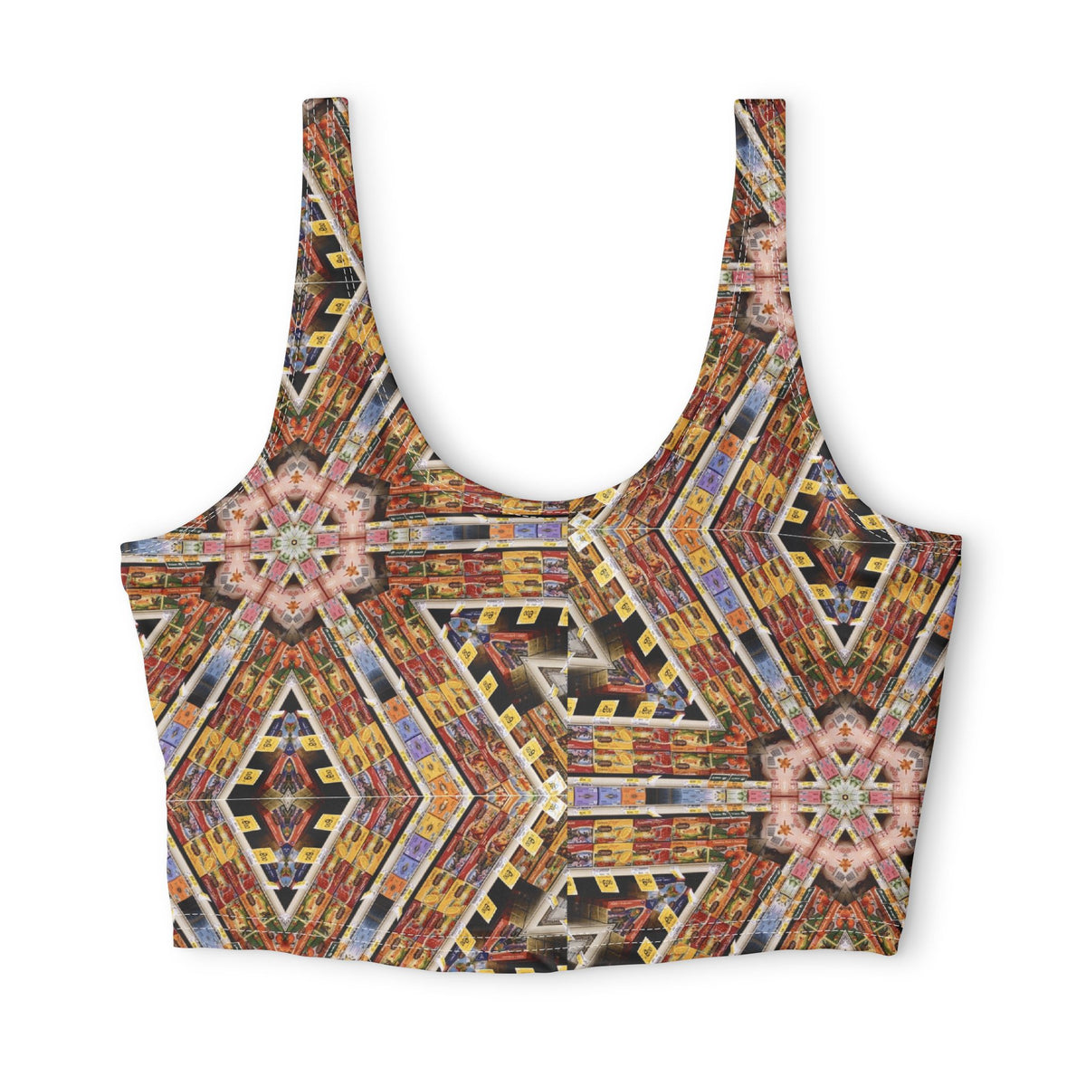 Kaleidoscope Market Print — Matching Sports Bra (Big Print)