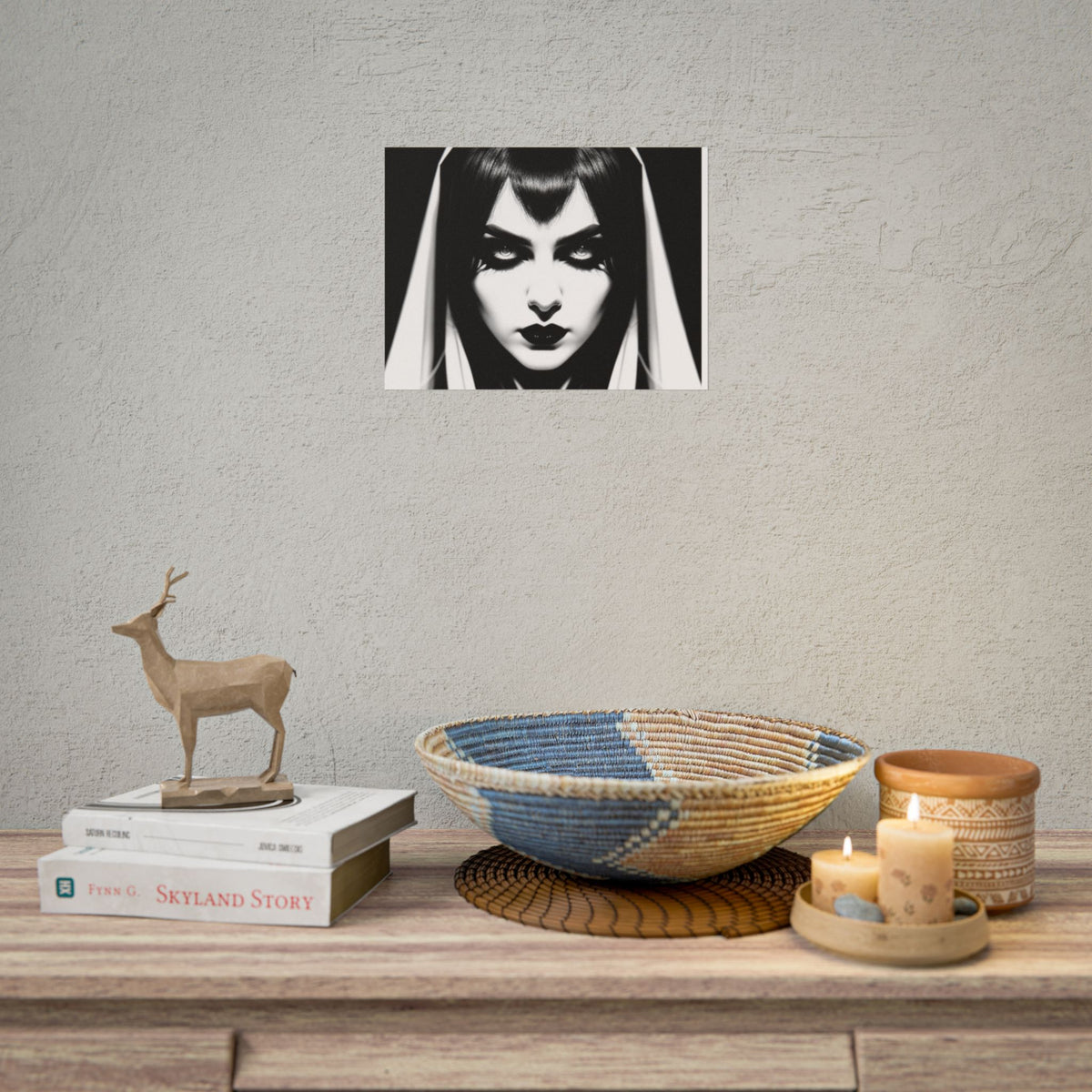Gothic Vampire Woman Rolled Poster