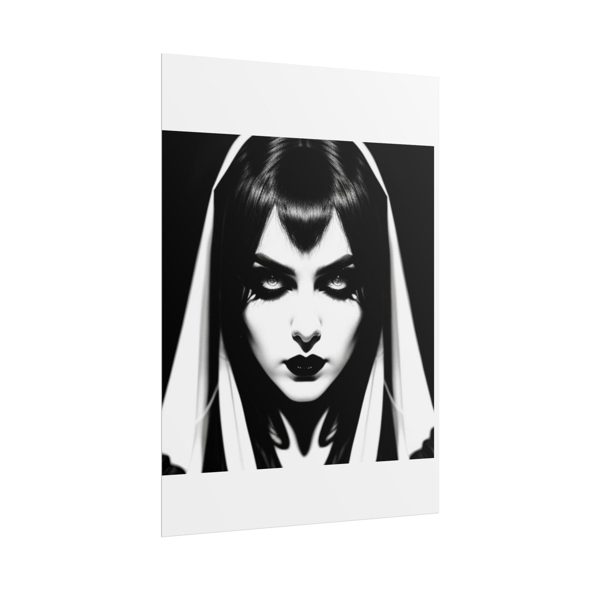 Gothic Vampire Woman Rolled Poster