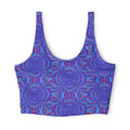 Tie-Dye Blue & Purple — Matching Sports Bra (Small Print)