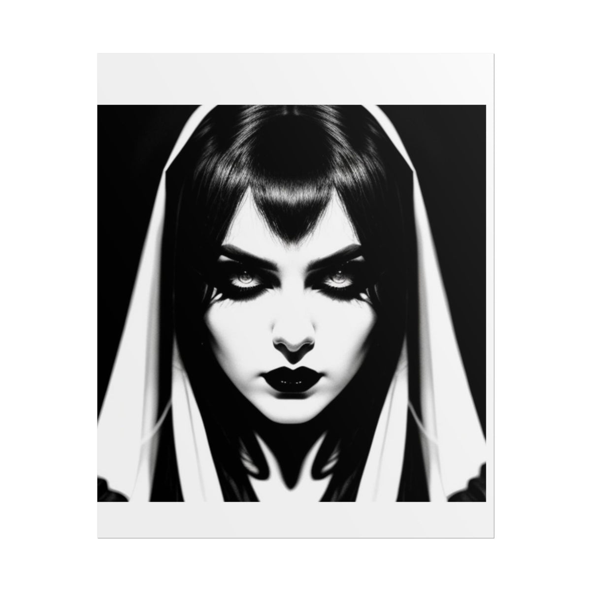 Gothic Vampire Woman Rolled Poster