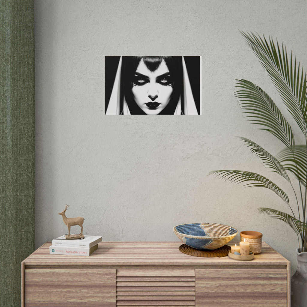 Gothic Vampire Woman Rolled Poster