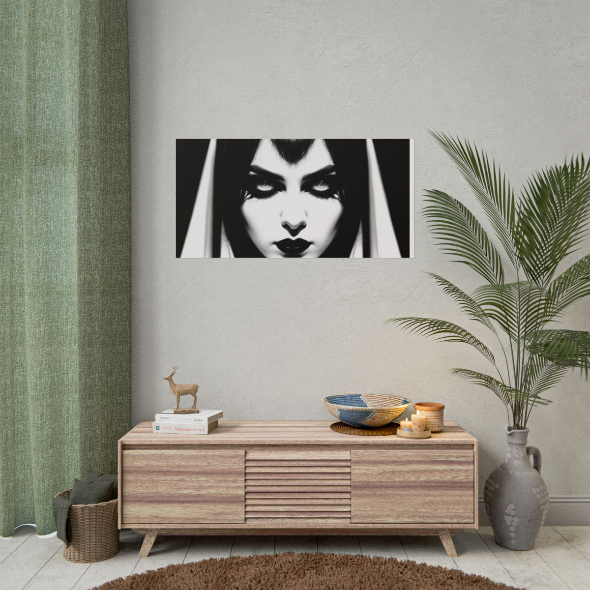 Gothic Vampire Woman Rolled Poster