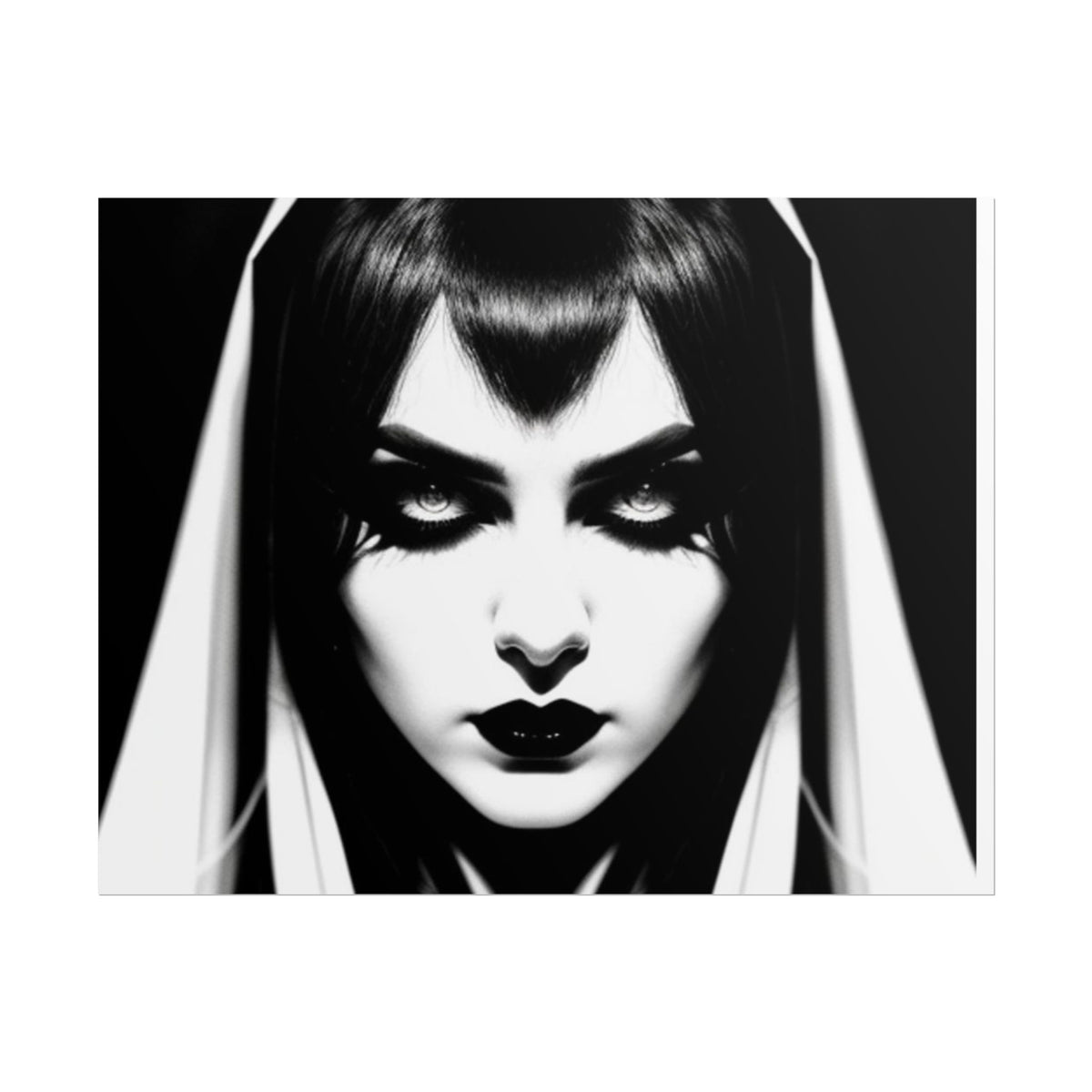 Gothic Vampire Woman Rolled Poster