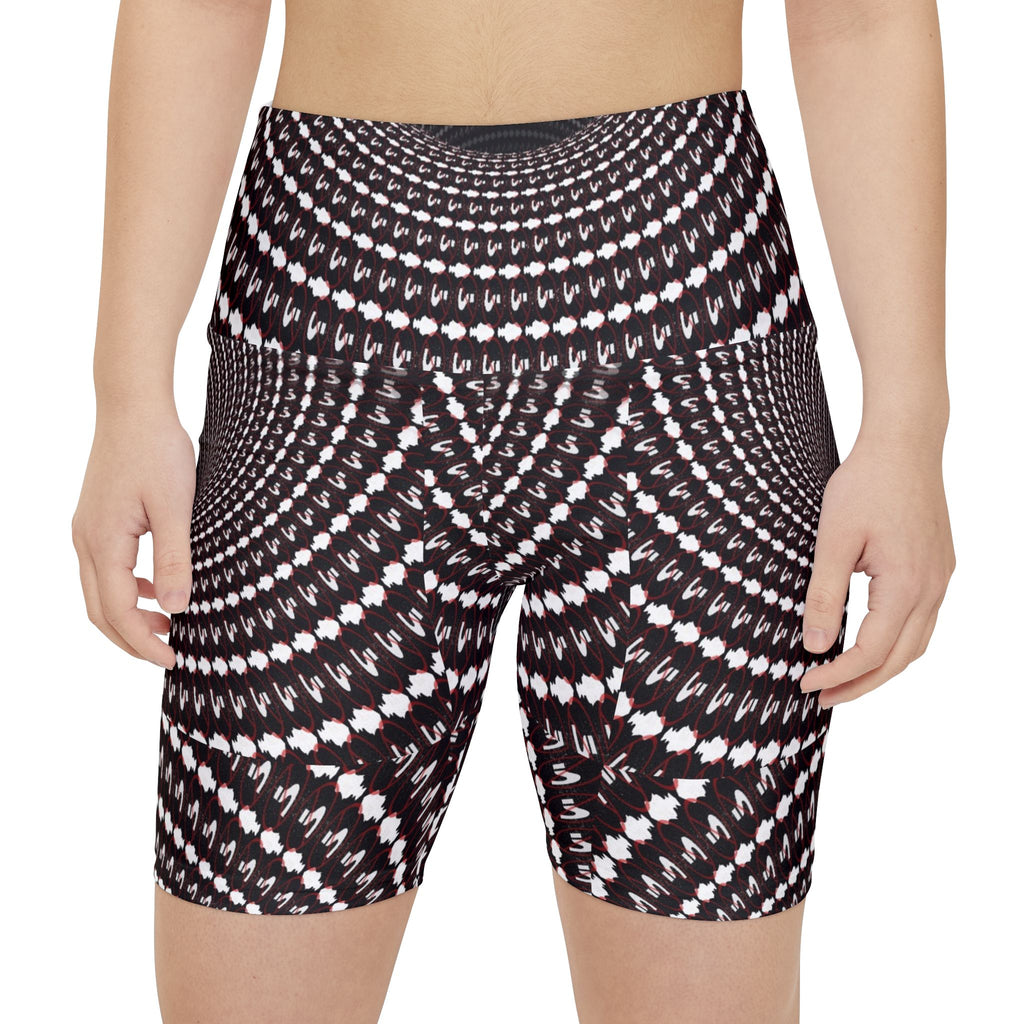 Women's Optical Illusion Workout Shorts