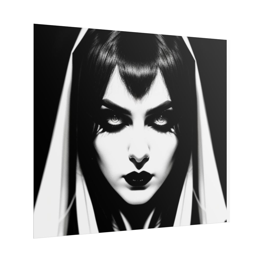 Gothic Vampire Woman Rolled Poster