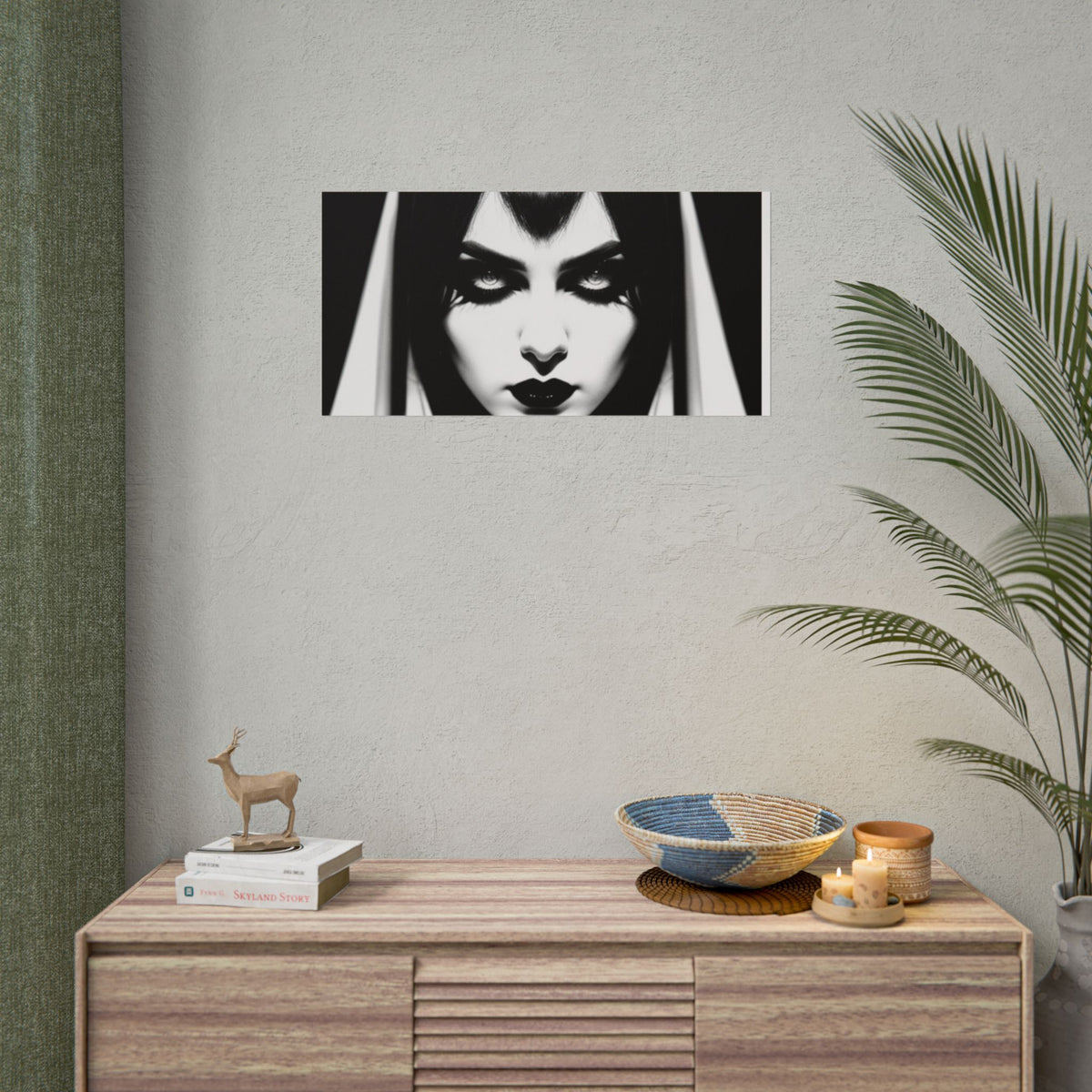 Gothic Vampire Woman Rolled Poster