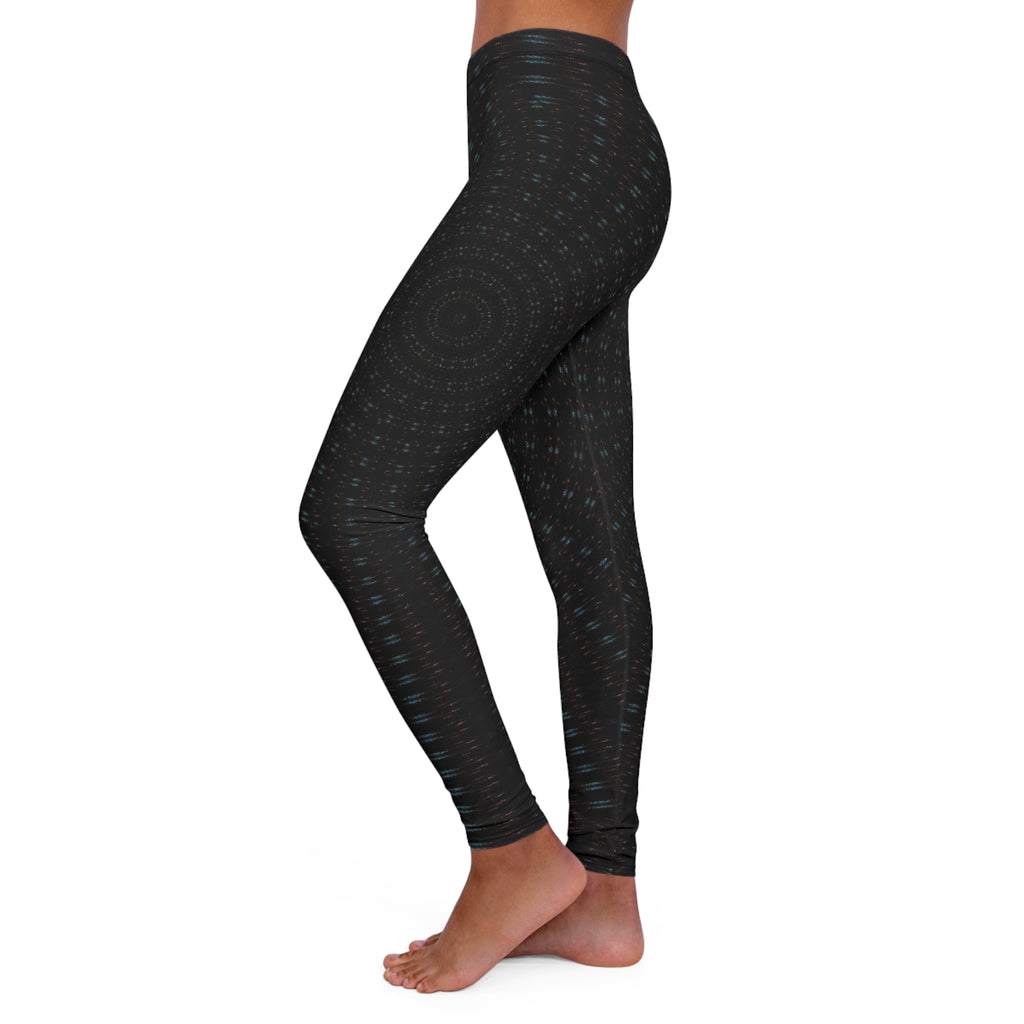 Black Geo Dot Women's Leggings — Comfortable Everyday Activewear