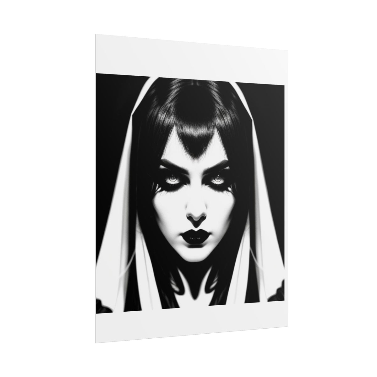 Gothic Vampire Woman Rolled Poster