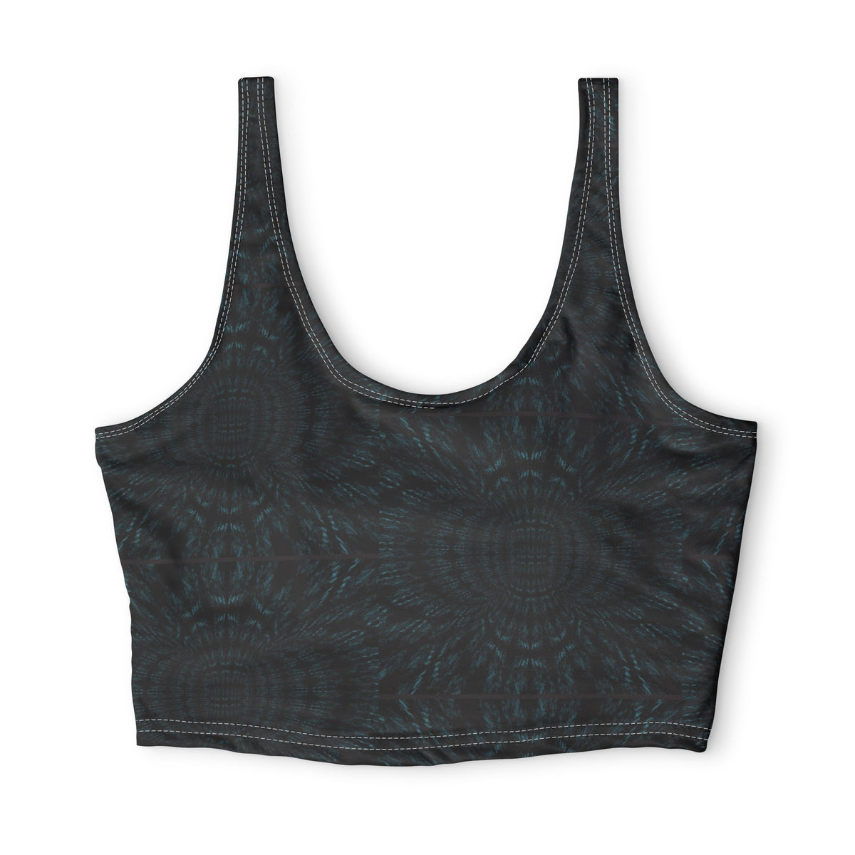 Midnight Fractal — Matching Sports Bra (Big Print)