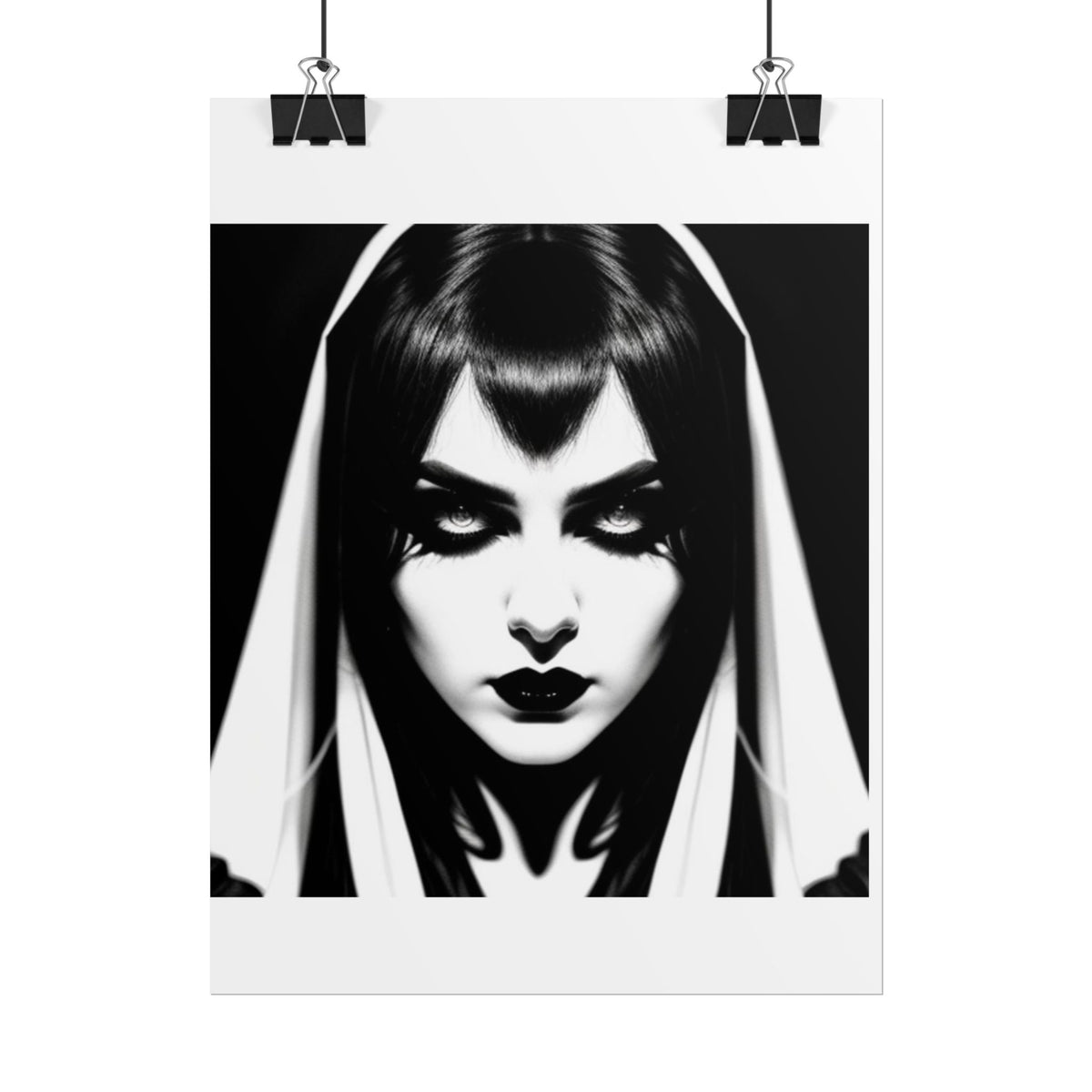 Gothic Vampire Woman Rolled Poster