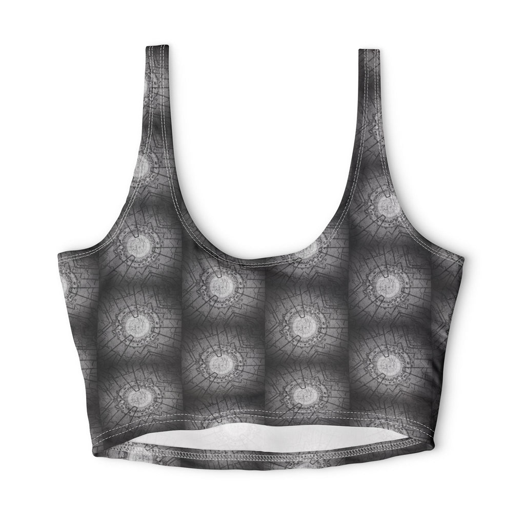 Mandala Grey — Matching Sports Bra (Big Print)