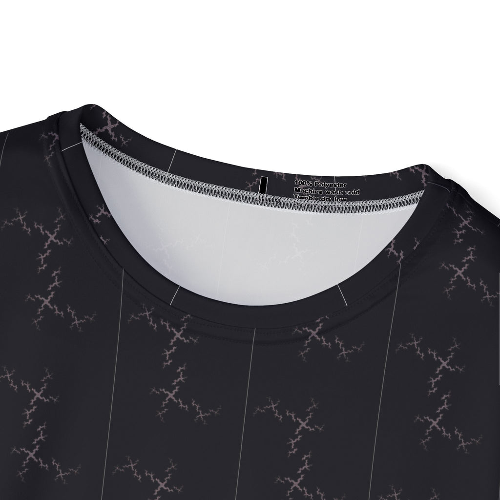 Black Abstract Pattern Sports Jersey