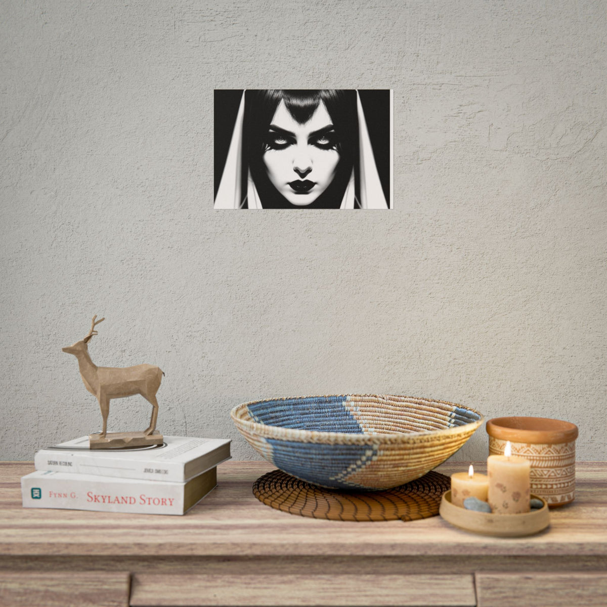 Gothic Vampire Woman Rolled Poster