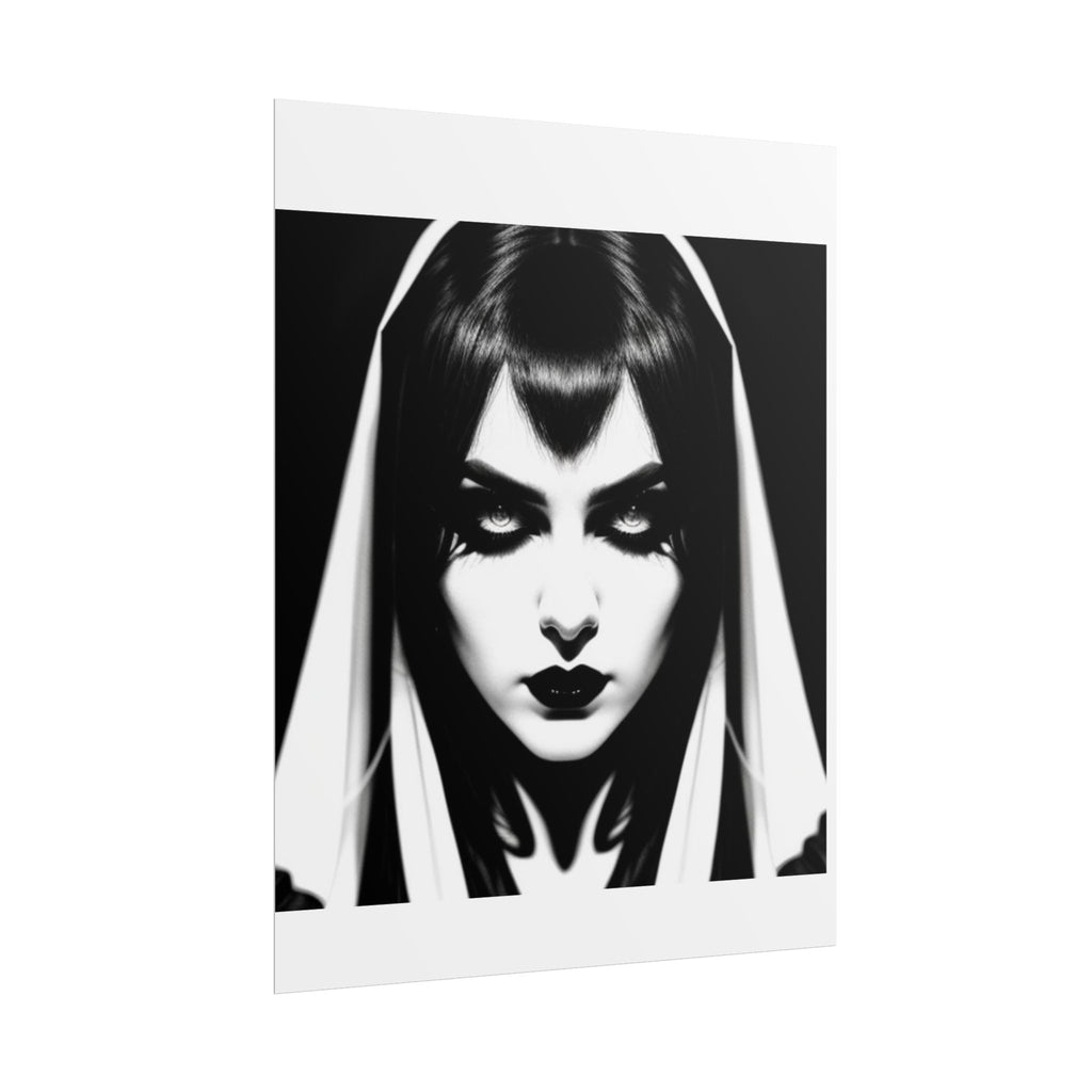Gothic Vampire Woman Rolled Poster