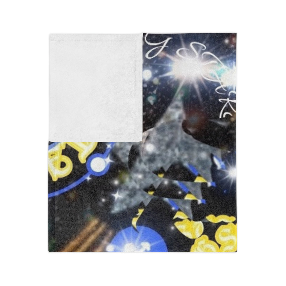 Galaxy Star Spiral Velveteen Microfiber Blanket