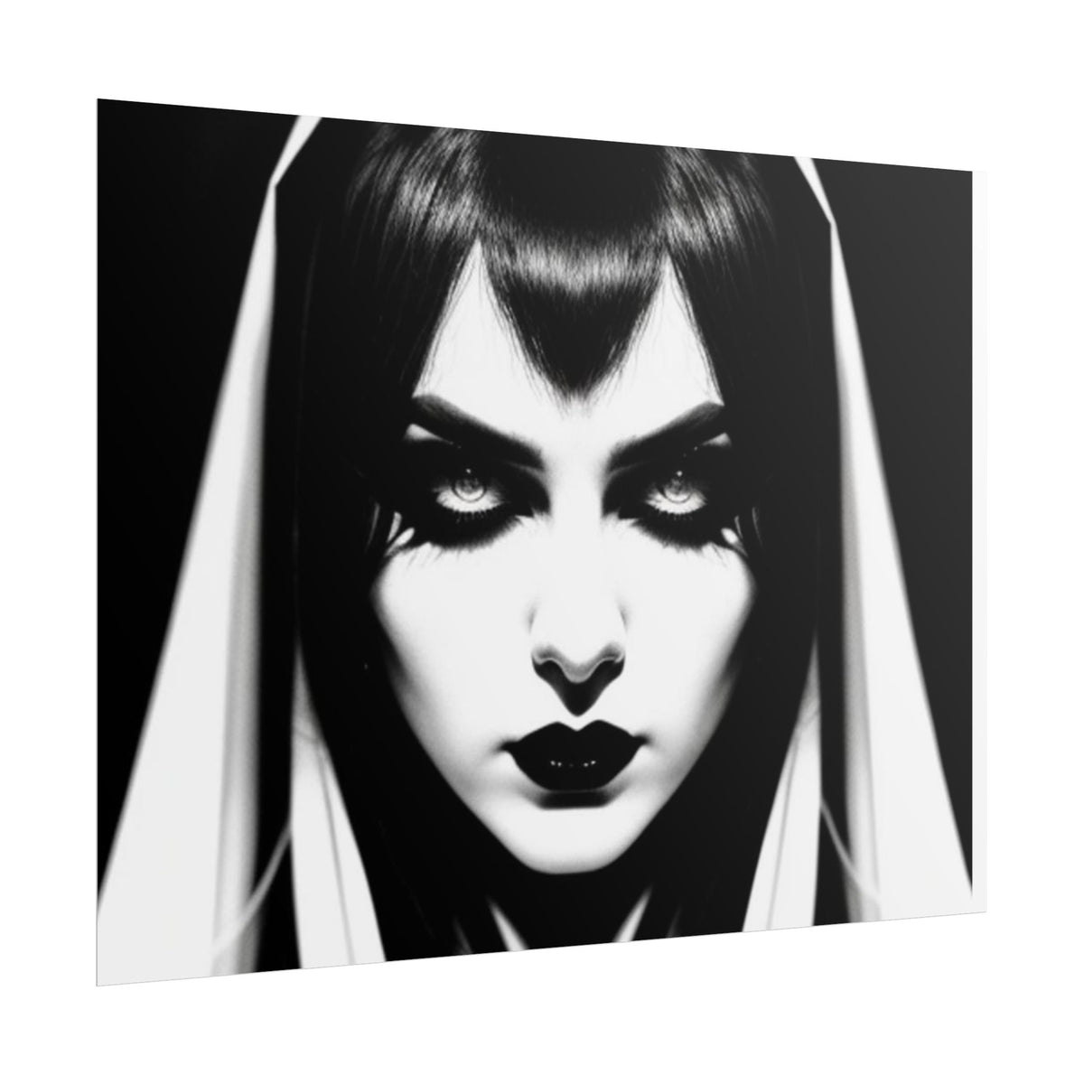 Gothic Vampire Woman Rolled Poster