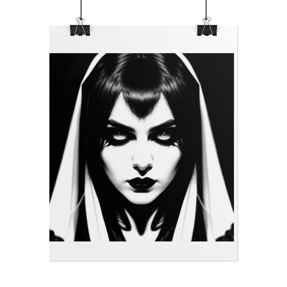 Gothic Vampire Woman Rolled Poster